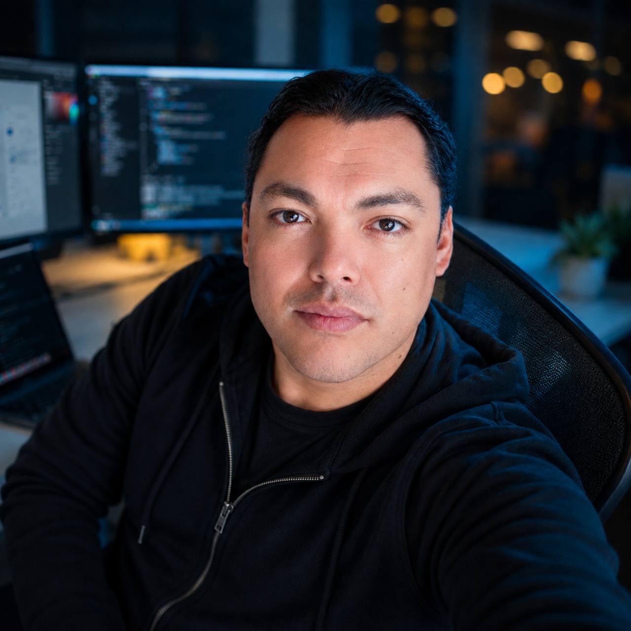 Retrato profesional de Oscar Díaz en su espacio de trabajo
